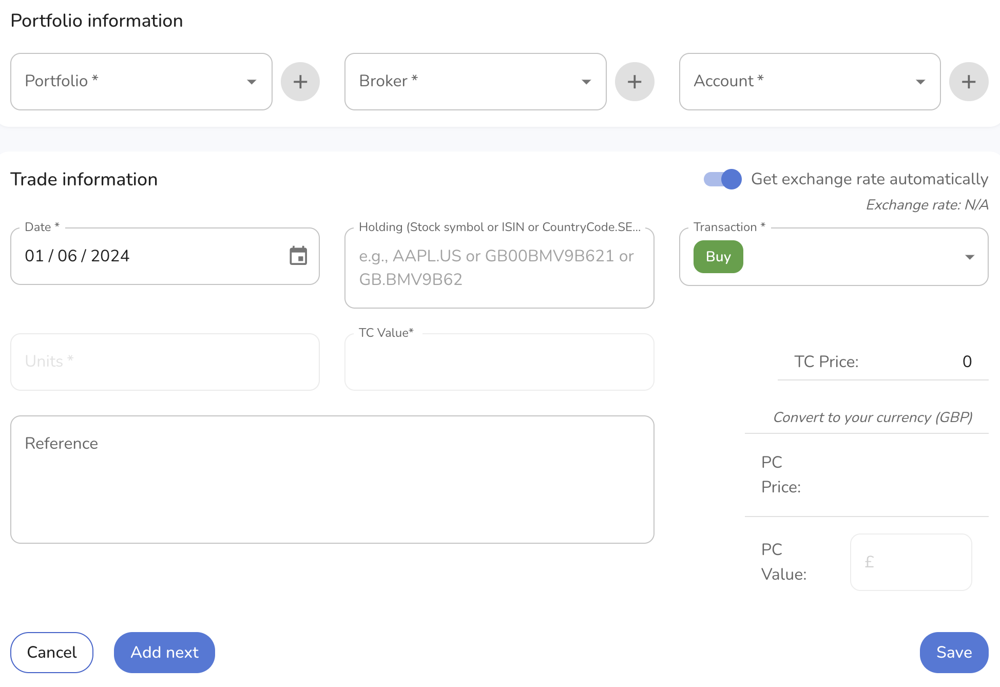 Transactions - Posting Online